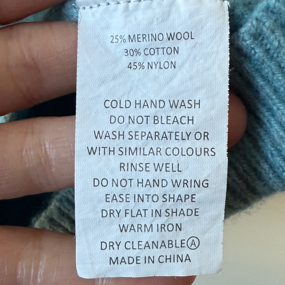 ZAKET & PLOVER Swirl Sweater Geometric Abstract Modern Relaxed Merino Wool XS - Picture 4 of 4